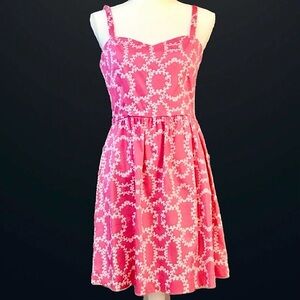 Kaeli Smith Pink and White Print Dress